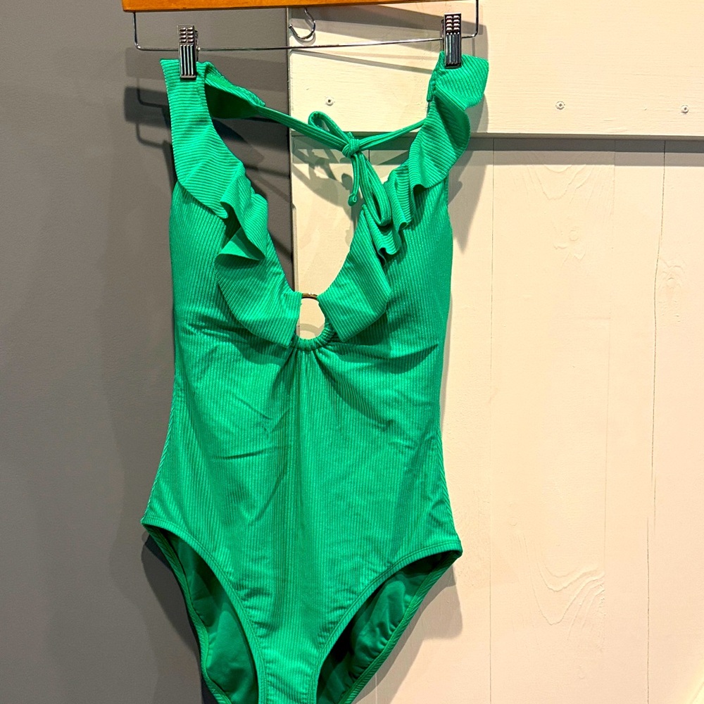 Lilly Pulitzer Kelly Green Swimsuit, Size 10, EUC - Picture 3 of 4